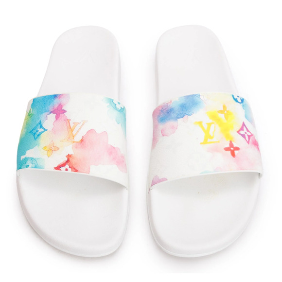 Louis Vuitton Waterfront Mule Watercolor Monogram Slide Sandal UK 9 US 10 11 - Picture 1 of 16